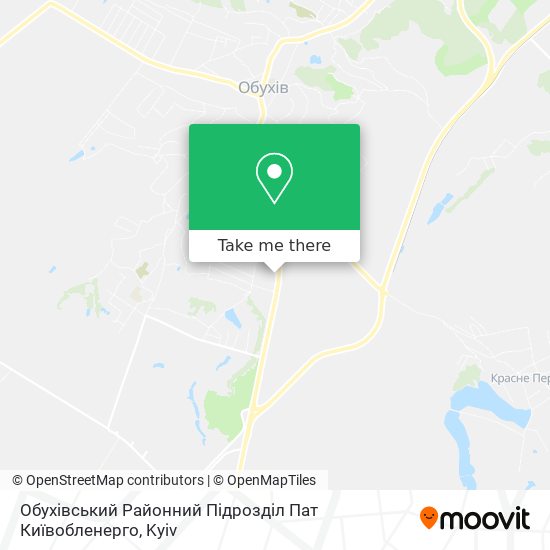 Обухівський Районний Підрозділ Пат Київобленерго map
