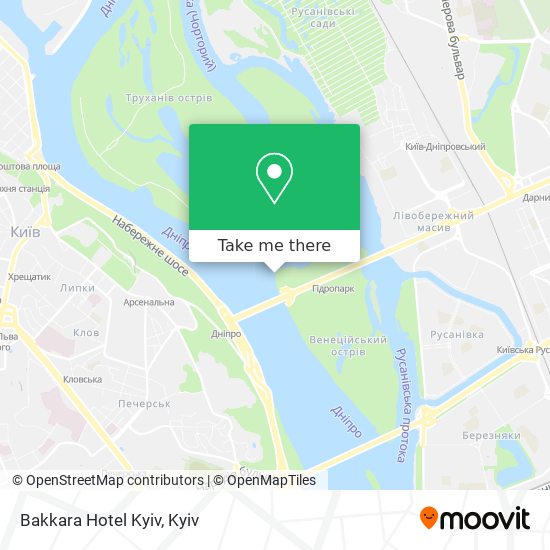 Bakkara Hotel Kyiv map