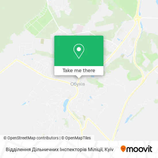 Карта Відділення Дільничних Інспекторів Міліції
