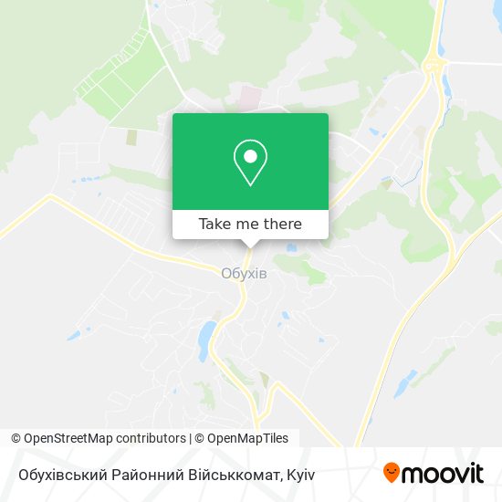 Карта Обухівський Районний Військкомат