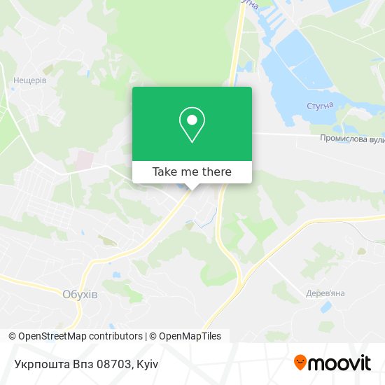 Укрпошта Впз 08703 map