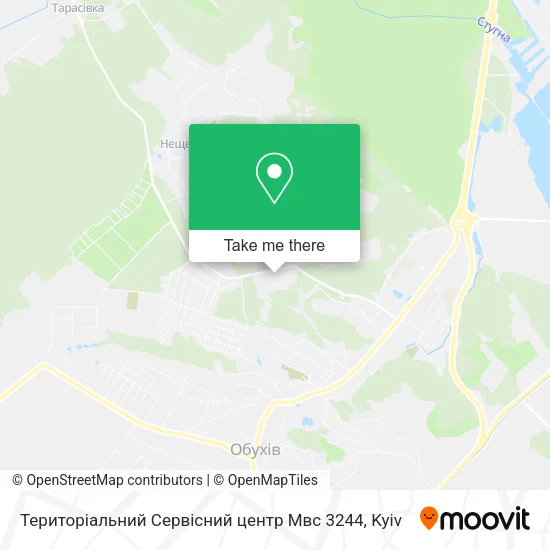 Карта Територіальний Сервісний центр Мвс 3244