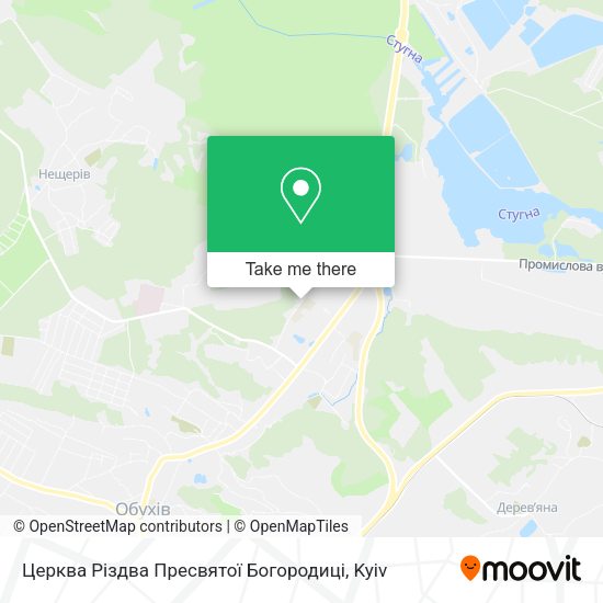 Карта Церква Різдва Пресвятої Богородиці