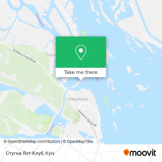 Карта Стугна Яхт-Клуб