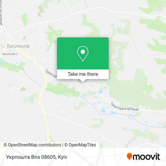Карта Укрпошта Впз 08605
