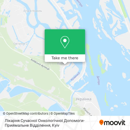 Лікарня Сучасної Онкологічної Допомоги-Приймальне Відділення map