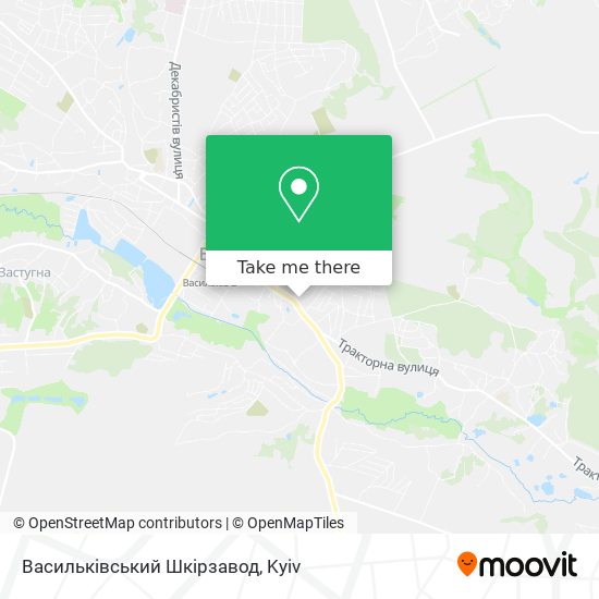 Карта Васильківський Шкірзавод
