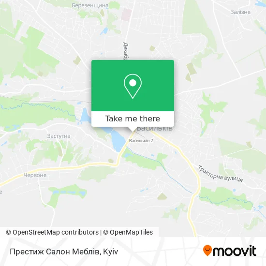 Карта Престиж Салон Меблів