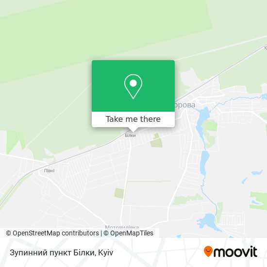 Зупинний пункт Білки map