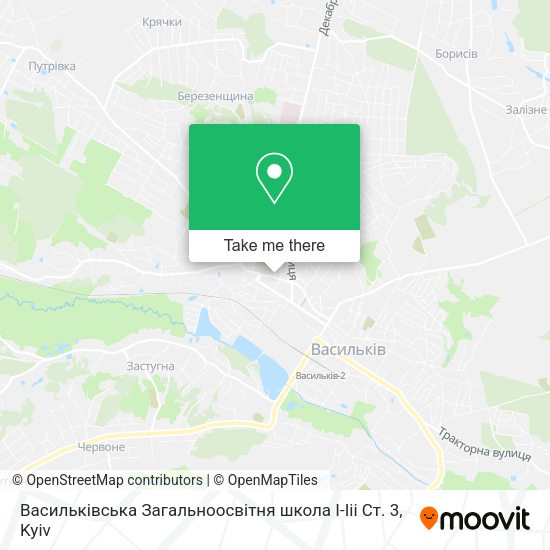 Карта Васильківська Загальноосвітня школа І-Ііі Ст. 3