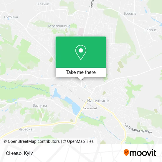 Сінево map
