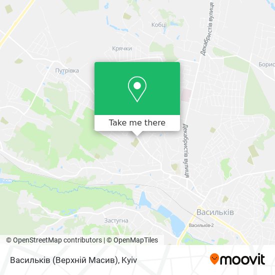 Васильків (Верхній Масив) map