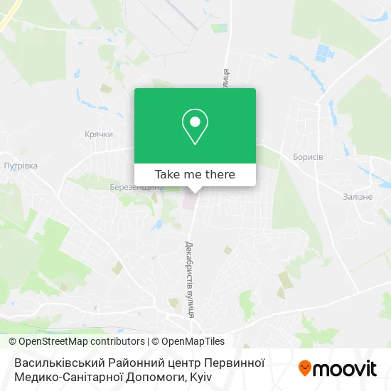 Васильківський Районний центр Первинної Медико-Санітарної Допомоги map
