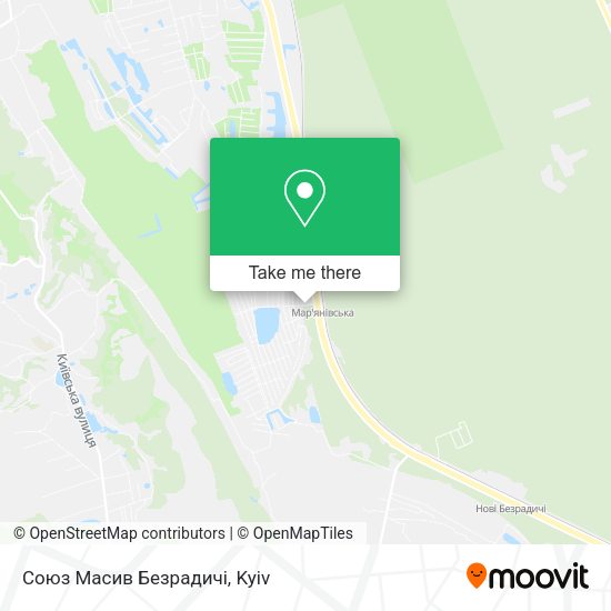 Карта Союз Масив Безрадичі