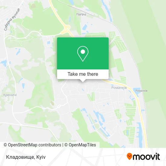 Карта Кладовище