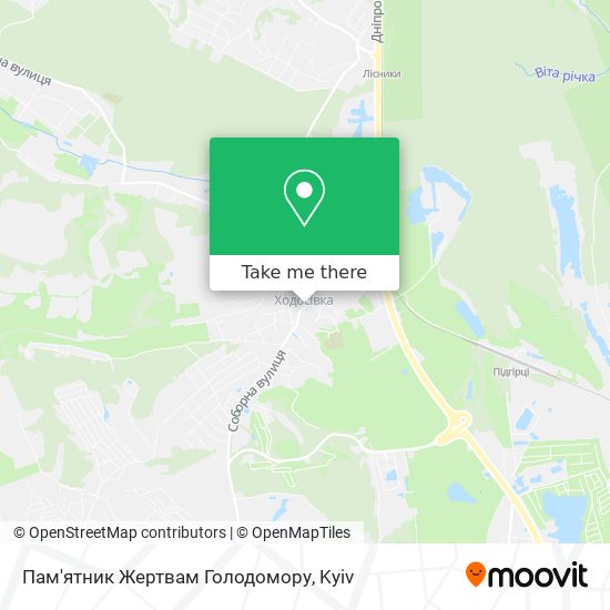 Пам'ятник Жертвам Голодомору map