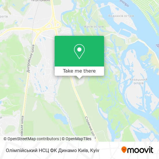 Олімпійський НСЦ ФК Динамо Київ map