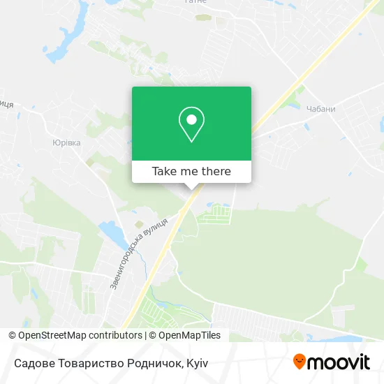 Садове Товариство Родничок map