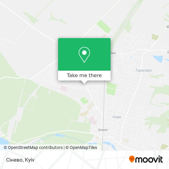 Сінево map