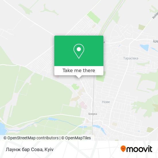 Карта Лаунж бар Сова