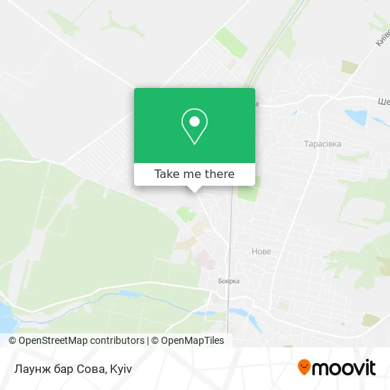 Карта Лаунж бар Сова