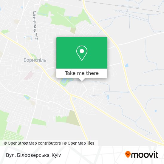 Вул. Білоозерська map