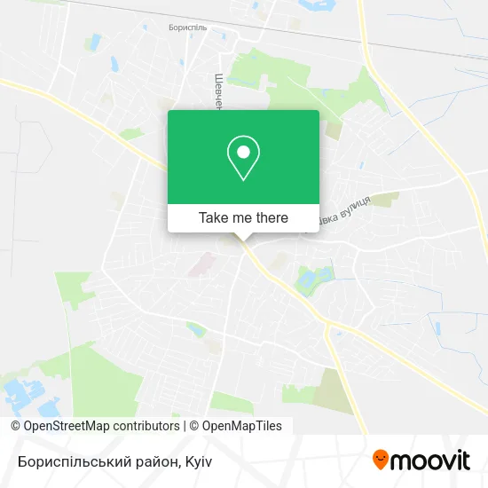 Карта Бориспільський район