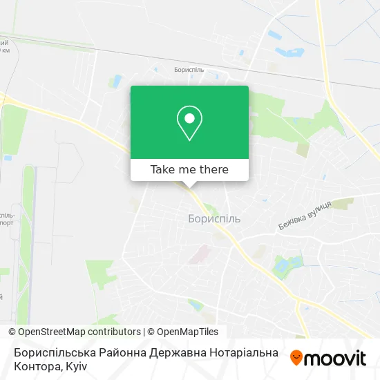 Карта Бориспільська Районна Державна Нотаріальна Контора