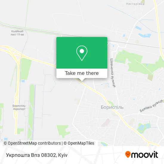 Карта Укрпошта Впз 08302