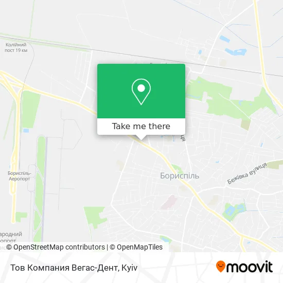 Карта Тов Компания Вегас-Дент