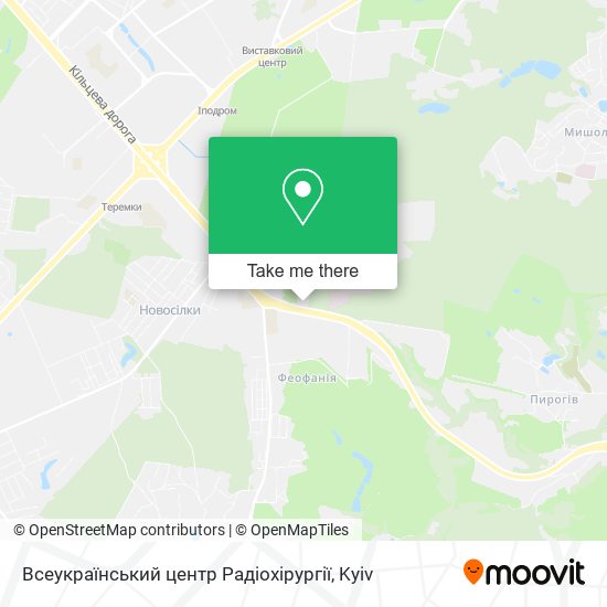 Всеукраїнський центр Радіохірургії map