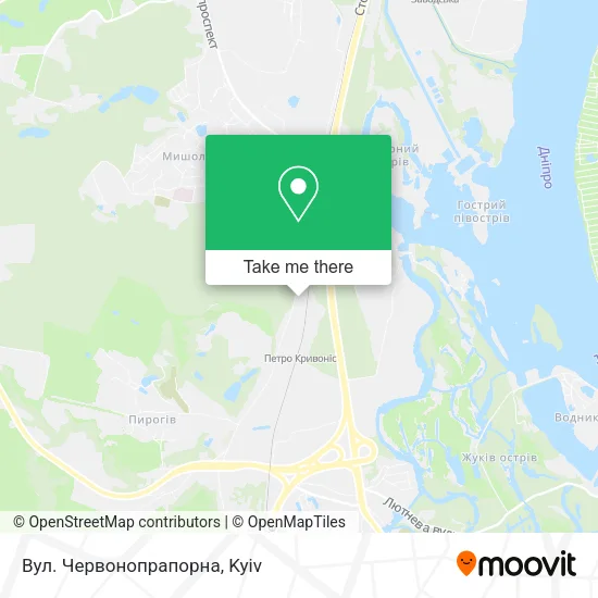 Карта Вул. Червонопрапорна