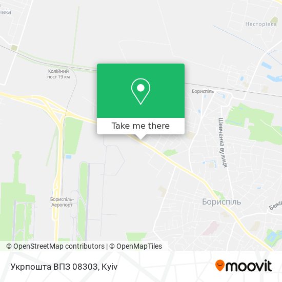 Укрпошта ВПЗ 08303 map