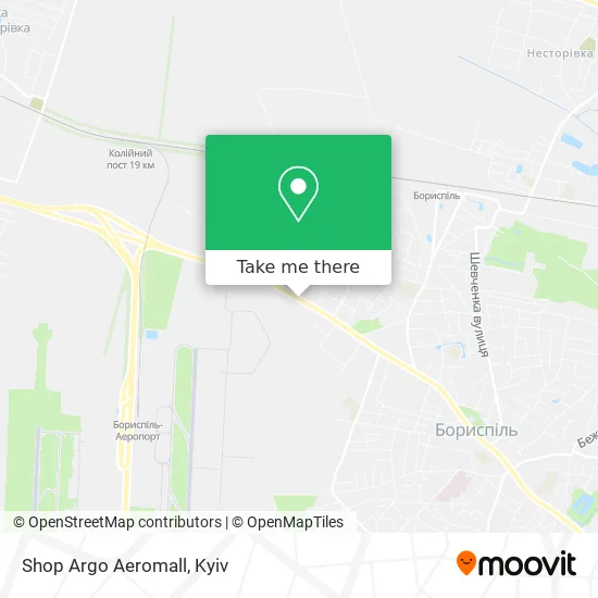 Карта Shop Argo Aeromall