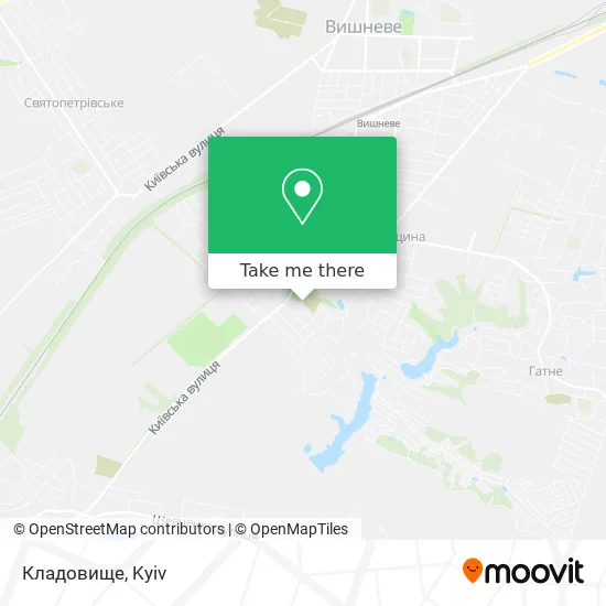 Карта Кладовище