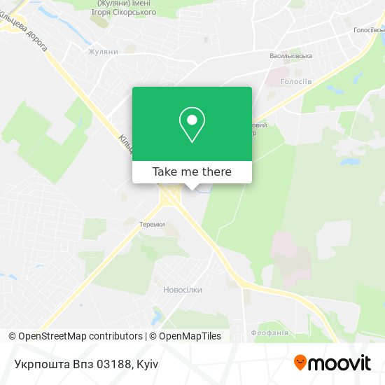 Укрпошта Впз 03188 map