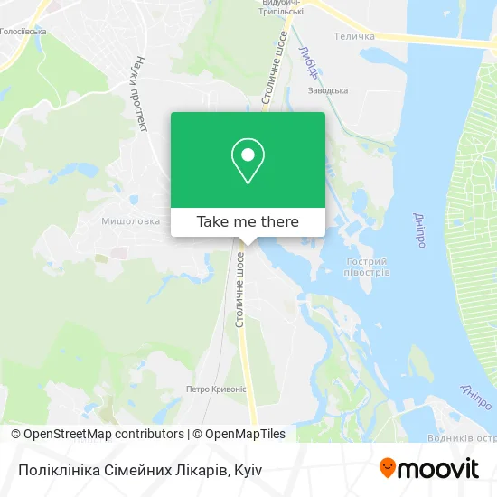 Поліклініка Сімейних Лікарів map