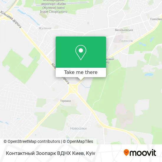 Контактный Зоопарк ВДНХ Киев map
