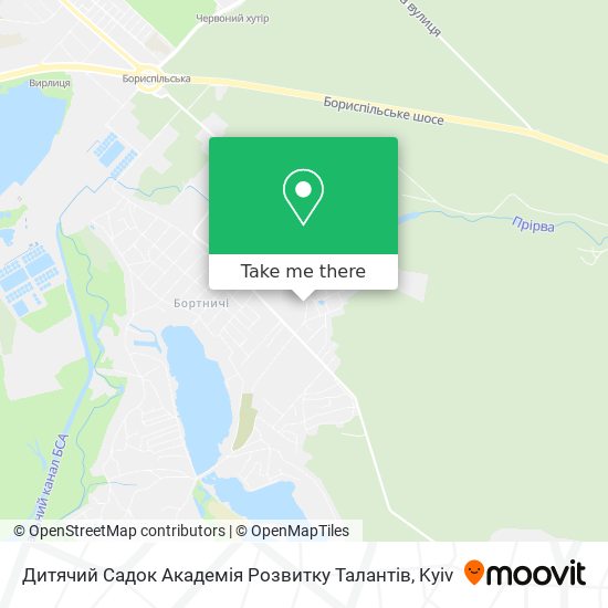 Дитячий Садок Академія Розвитку Талантів map