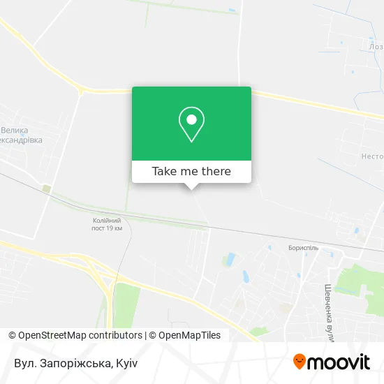 Карта Вул. Запоріжська