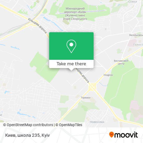 Карта Киев, школа 235