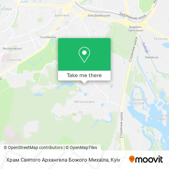 Храм Святого Архангела Божого Михаїла map