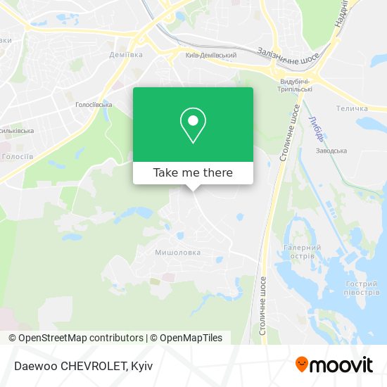 Daewoo CHEVROLET map
