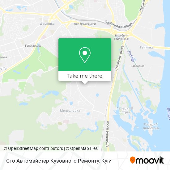 Сто Автомайстер Кузовного Ремонту map