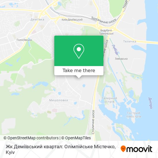 Жк Деміївський квартал: Олімпійське Містечко map