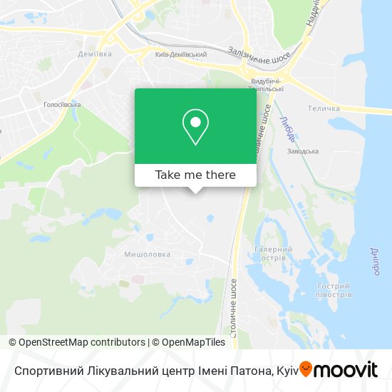 Спортивний Лікувальний центр Імені Патона map