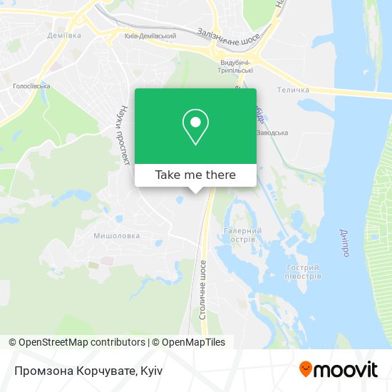 Промзона Корчувате map