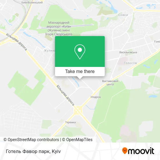 Карта Готель Фавор парк
