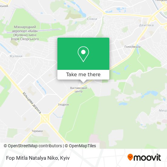 Карта Fop Mitla Natalya Niko