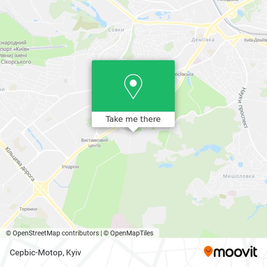 Карта Cepbic-Motop